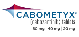 Now approved CABOMETYX + OPDIVO logo